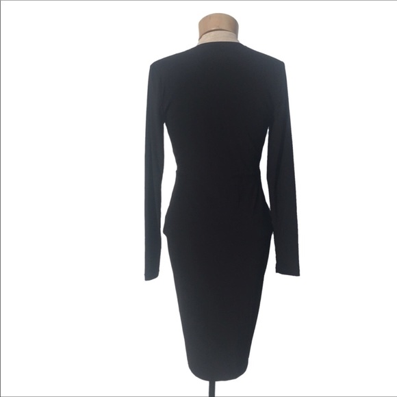 Beyond By Ashley Graham Zip Up Little Black Dress - Picture 4 of 8